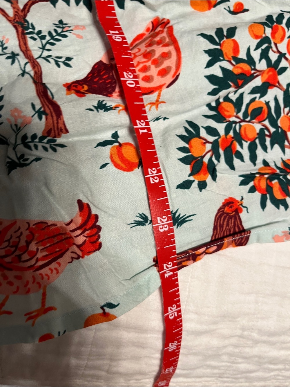 Printfresh Light Blue Hen & Orange Tree Smocked Pajama Set - Picture 10 of 10